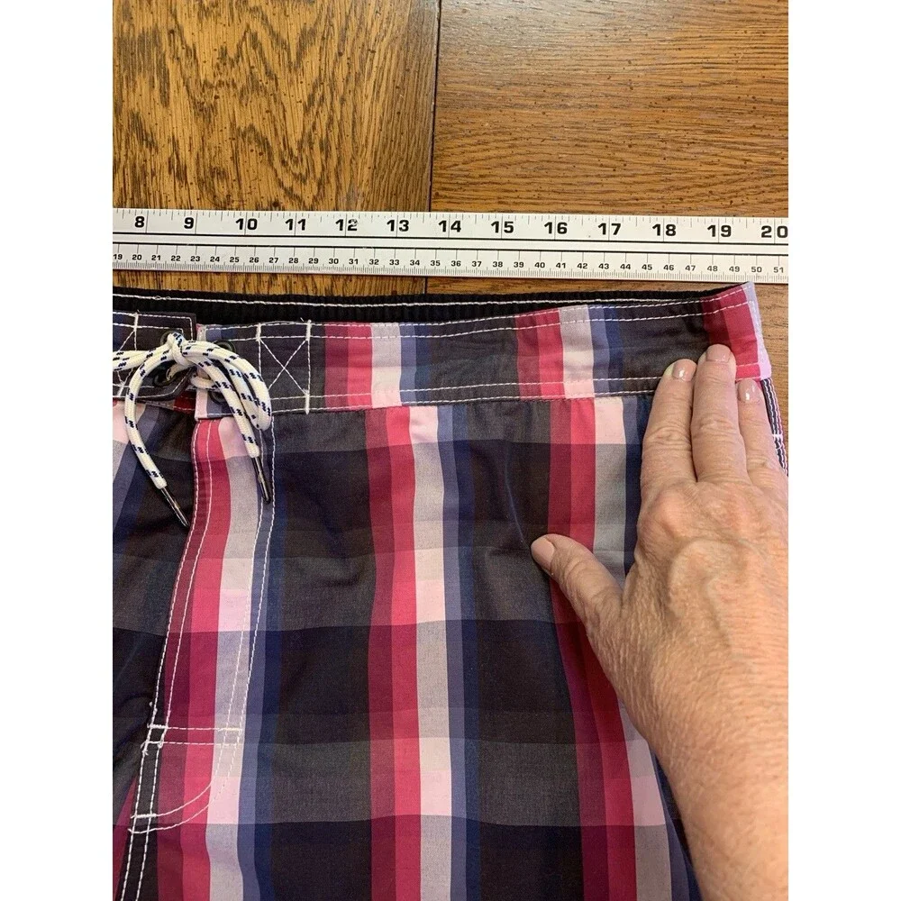 Tommy Bahama Men’s Sz XL Swim Trunks Swimsuit Check Lined Preppy Beach Vacation